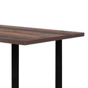 Eettafel Megana Afvalhout look	 - Breedte: 160 cm - Zwart