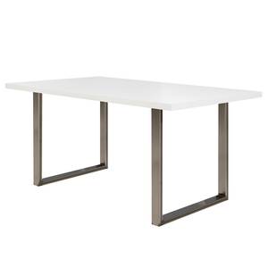 Table Megana Blanc - Largeur : 160 cm - Acier inoxydable