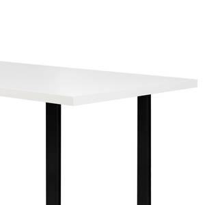 Tavolo da pranzo Megana Bianco - Larghezza: 160 cm - Nero