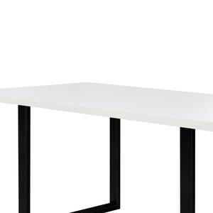 Table Megana Blanc - Largeur : 180 cm - Noir