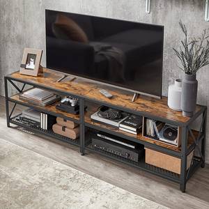 Tv-meubel Copake I bruin/zwart - Bruin - Breedte: 178 cm