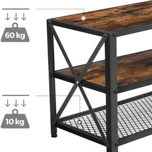 Tv-meubel Copake I bruin/zwart - Bruin - Breedte: 178 cm