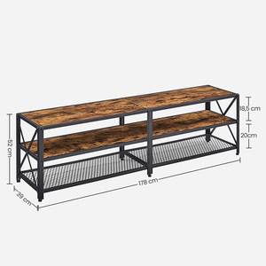 TV-Rack Copake I Braun - Breite: 178 cm