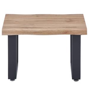 Table basse Grand Prix Imitation acacia / Noir - Largeur : 60 cm