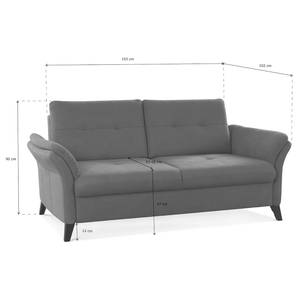 Sofa Wintertime (3-Sitzer) Webstoff Palila: Beere