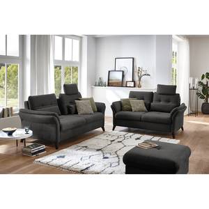 Sofa Wintertime (3-Sitzer) Webstoff Palila: Schwarz