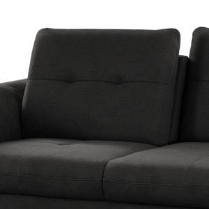 Sofa Wintertime (3-Sitzer) Webstoff Palila: Schwarz