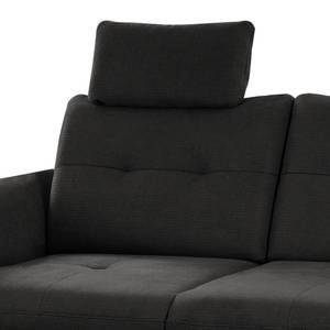 Sofa Wintertime (3-Sitzer) Webstoff Palila: Schwarz