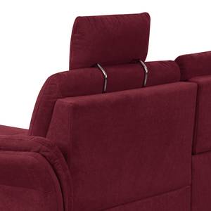 Ecksofa Wintertime Webstoff Palila: Beere - Longchair davorstehend rechts - Mit Schlaffunktion