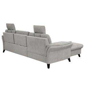 Ecksofa Wintertime Webstoff Palila: Granit - Longchair davorstehend links - Mit Schlaffunktion