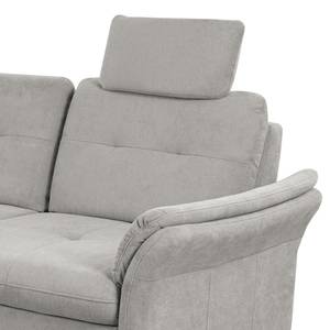 Ecksofa Wintertime Webstoff Palila: Granit - Longchair davorstehend links - Mit Schlaffunktion