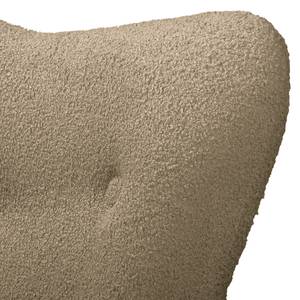 Sessel BRAZIL Bouclé Stoff Nola: Cappuccino - Ohne Hocker