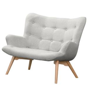 2-Sitzer Sofa BRAZIL Webstoff Ondria: Hellgrau