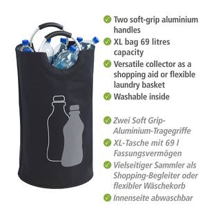 Flaschensammler Jumbo Polyester / Polypropylen - Schwarz