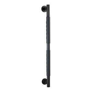 Wandhaltegriff Secura II Silikon / Edelstahl - Schwarz - Breite: 66 cm