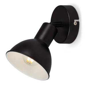 Wandlamp Spoula plaatstaal - 1 lichtbron - Zwart