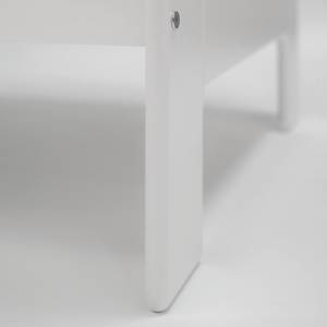Lit bébé Classic II Blanc - En partie en bois massif - 124 x 96 x 66 cm
