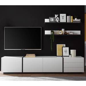 Ensemble meubles TV Muuga (3 éléments) Blanc / Gris