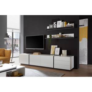 Ensemble meubles TV Muuga (3 éléments) Blanc / Gris