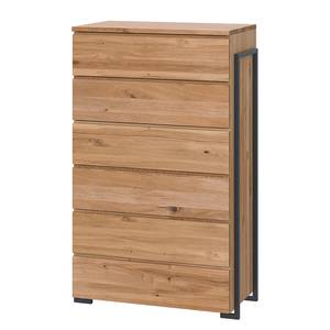 Ladekast Vedano II Bruin - Massief hout - 70 x 122 x 42 cm