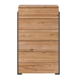 Ladekast Vedano II Bruin - Massief hout - 70 x 122 x 42 cm