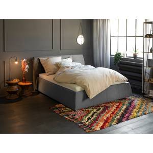 Polsterbett Classic Button Stoff TBO: 19 woven grey - 180 x 200cm - Ohne Matratze