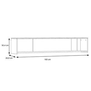 Open wandkast Ozora hoogglans wit/mat wit