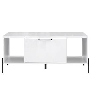Tavolino da salotto Ozora Bianco lucido / Bianco opaco