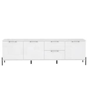 Buffet Ozora III Blanc brillant / Blanc mat