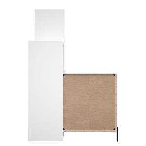 Compacte garderobe Ozora hoogglans wit/mat wit