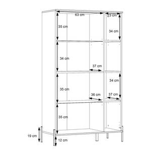 Armoire Ozora Blanc brillant / Blanc mat