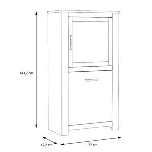 Highboard Verolme II Eiche Dekor