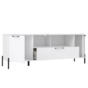 Meuble TV Ozora Blanc brillant / Blanc mat