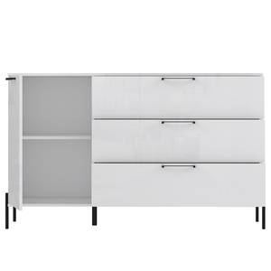 Sideboard Ozora I Hochglanz Weiß / Matt Weiß