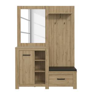 Compacte garderobe Verolme eikenhouten look