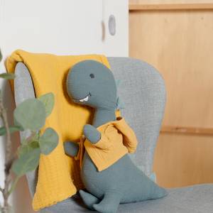 Kuscheltier Babydino Henry Musselin - Mint / Gelb