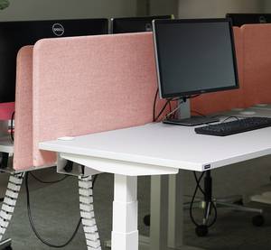 Pannello per scrivania DESK PANEL Rosa salmone - Larghezza: 120 cm