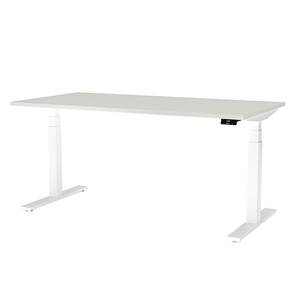 Bureau réglable en hauteur eModel 2.0 Hauteur réglable électriquement - Blanc / Gris - Largeur : 160 cm - Fonction mémoire