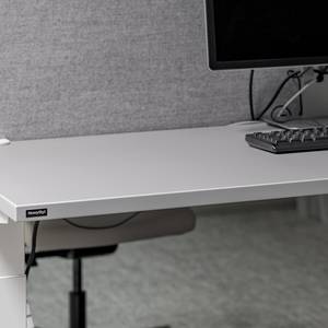 Verstellbarer Schreibtisch eModel 2.0 (Elektrisch höhenverstellbar) - Grau / Weiß - Breite: 160 cm - Memory Funktion