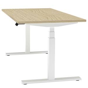 Verstelbaar bureau eModel 2.0 (elektrisch in hoogte verstelbaar) - Kaisersberg eiken decor - Breedte: 160 cm - Geheugenfunctie