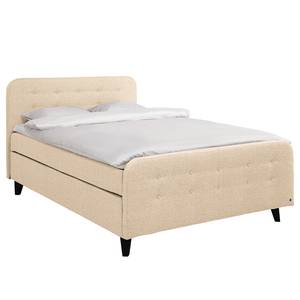 Boxspringbett Nordic Box XL Chenille GCP: 11 zinc - 140 x 200cm - H2