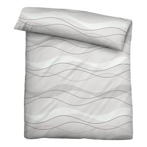 Bettwäsche 0560946 Polyester - Grau - 155 x 220 cm + Kissen 80 x 80 cm