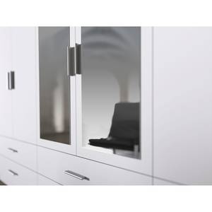 Drehtürenschrank Beforo Weiß - Holzwerkstoff - Glas - Metall - Kunststoff - 270 x 211 x 54 cm