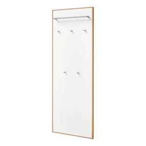 Porte-manteau mural V100 I Placage en bois véritable / Métal - Blanc