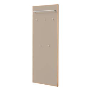 Porte-manteau mural V100 I Placage en bois véritable / Métal - Taupe