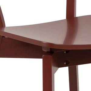 Chaises Rigby (lot de 2) Rouge bourgogne