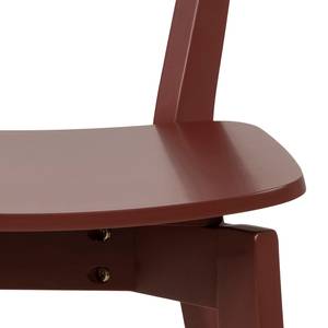 Chaises Rigby (lot de 2) Rouge bourgogne