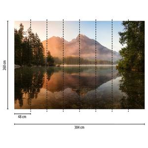 Fotobehang Mountain Lake vlies - 3,84cm x 2,6cm