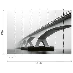 Fototapete Brücke Vlies - Grau
