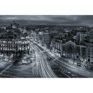 Fototapete Urban Madrid Vlies - Grau